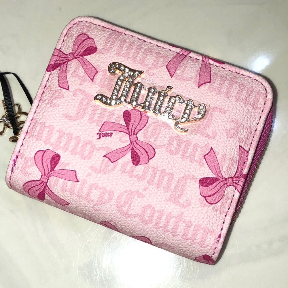 Juicy Couture Light Pink Love Potion Simply Sweet Small ZA Bifold Wallet NWT - Picture 14 of 16